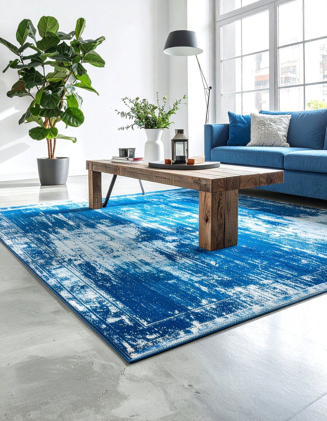 An Overdyed or Distressed Area Rug - 30 Industrial Decor Ideas for a Modern Home