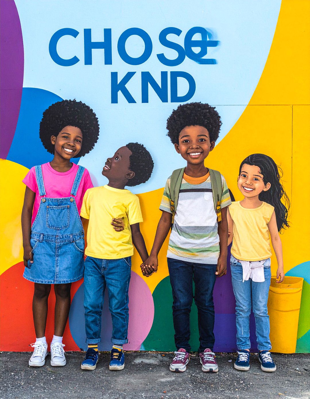 Anti Bullying and Kindness School Mural - 30 Creative School Mural Ideas to Inspire Students
