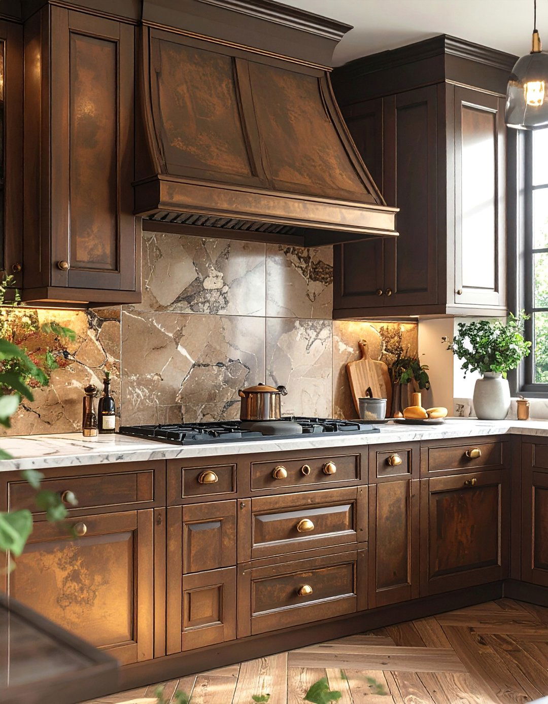 Antique Bronze Finish - 40 Kitchen Cabinet Hardware Ideas to Elevate Your Design