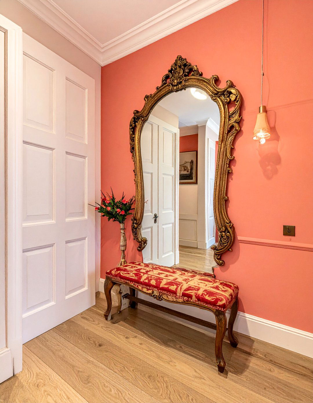 Antique Mirror Character - 40 Small Entryway Ideas for Stylish First Impressions