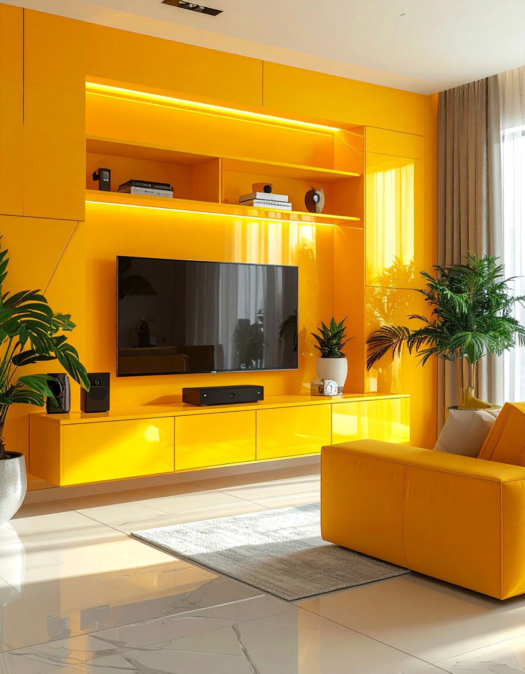 App Controlled Media Centers - 30 Living Room Storage Ideas to Maximize Your Space