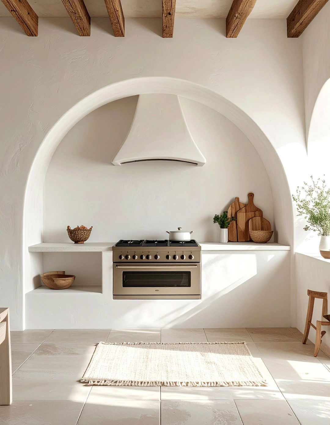 Arched Plaster Kitchen Stove Alcove - 20 Kitchen Stove Alcove Ideas for a Cozy Cooking Nook