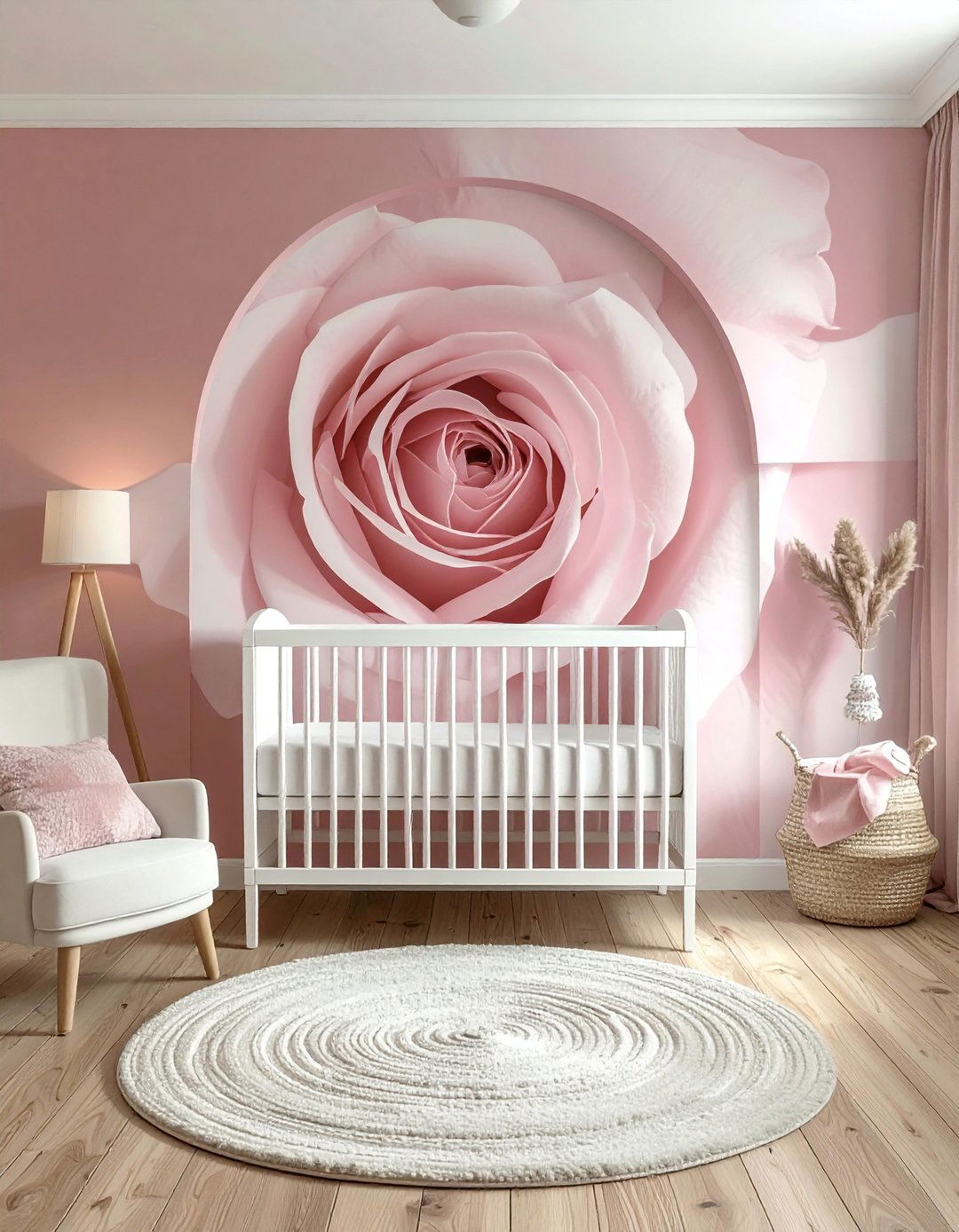 Arched Wall Decal for a Boho Nursery Accent Wall - 30 Boho Nursery Ideas for a Cozy and Stylish Space