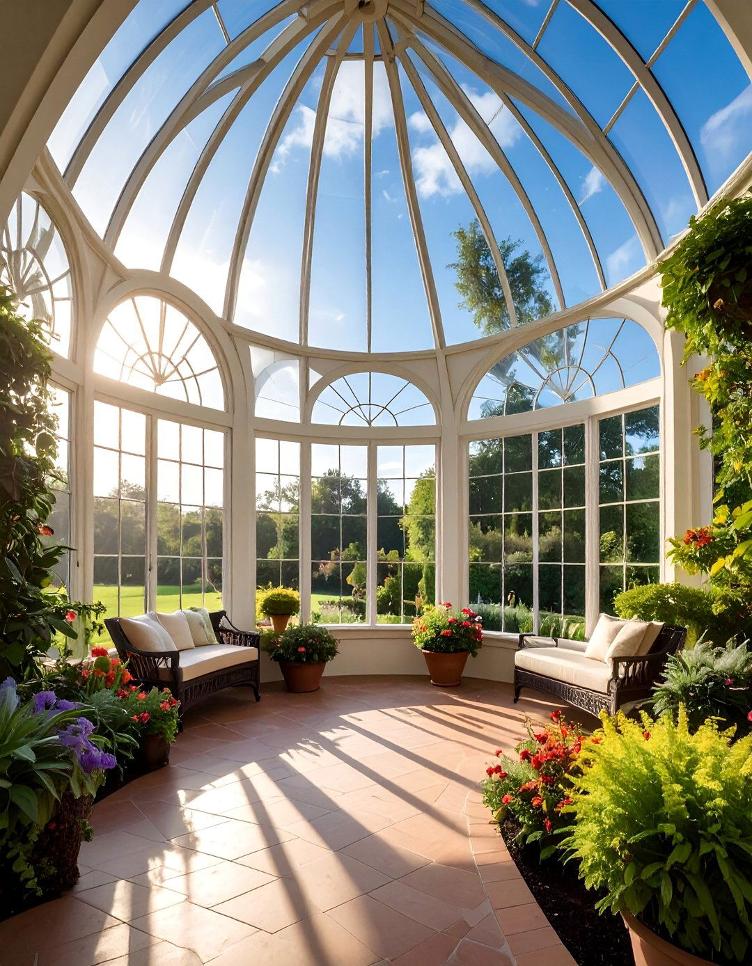 Arched Window Architectural Drama - 30 Stylish Sunroom Window Ideas for Natural Light
