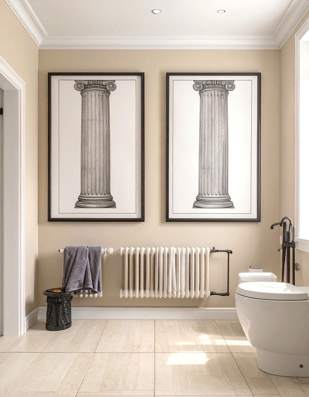Architectural Sketch Bathroom Art - 25 Bathroom Art Ideas to Enhance Your Space's Aesthetic