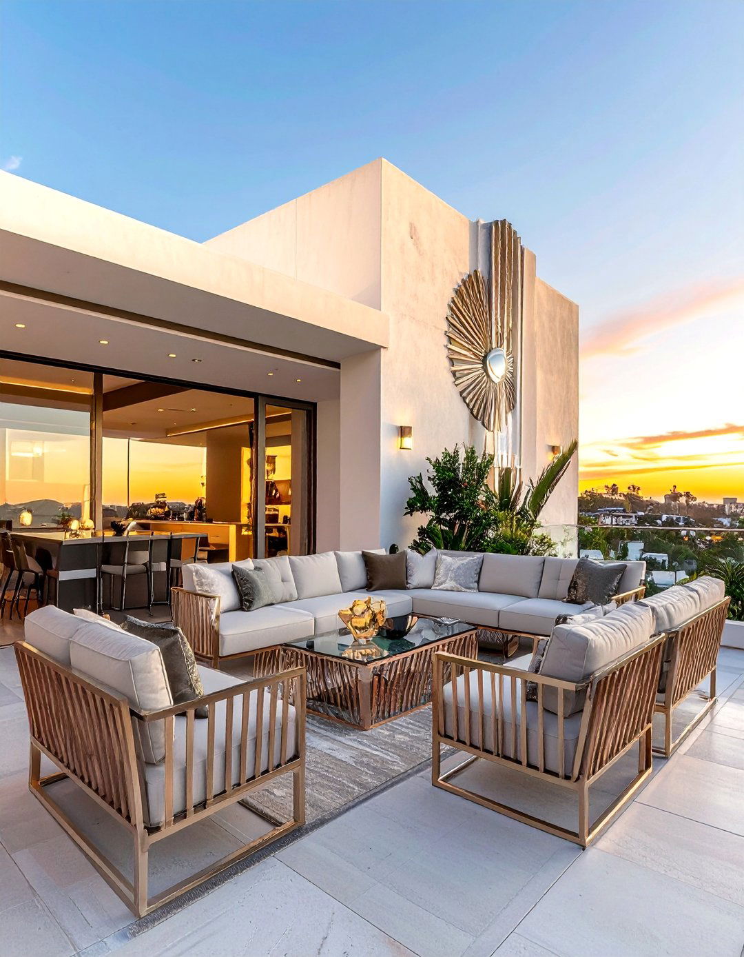 Art Deco Glamour Patio Design - 40 Patio Decor Ideas to Refresh Your Outdoor Space