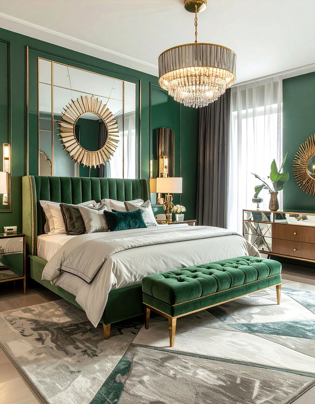 Art Deco Glamour Suite - 15 Futon Bedroom Ideas for a Versatile and Cozy Space