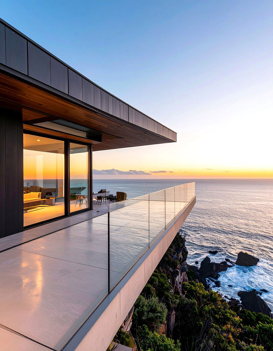 Asymmetrical Cantilever Balcony - 20 Cantilever Balcony Ideas for Modern Homes