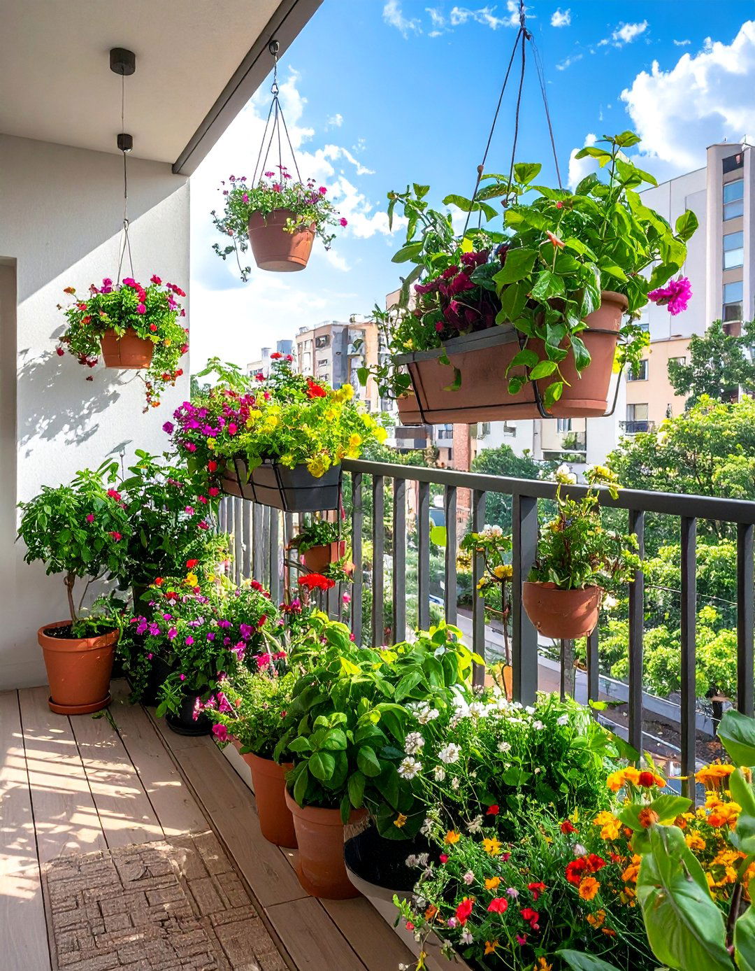 Balcony Container Gardens - 40 Beautiful Gardens to Inspire Your Outdoor Space