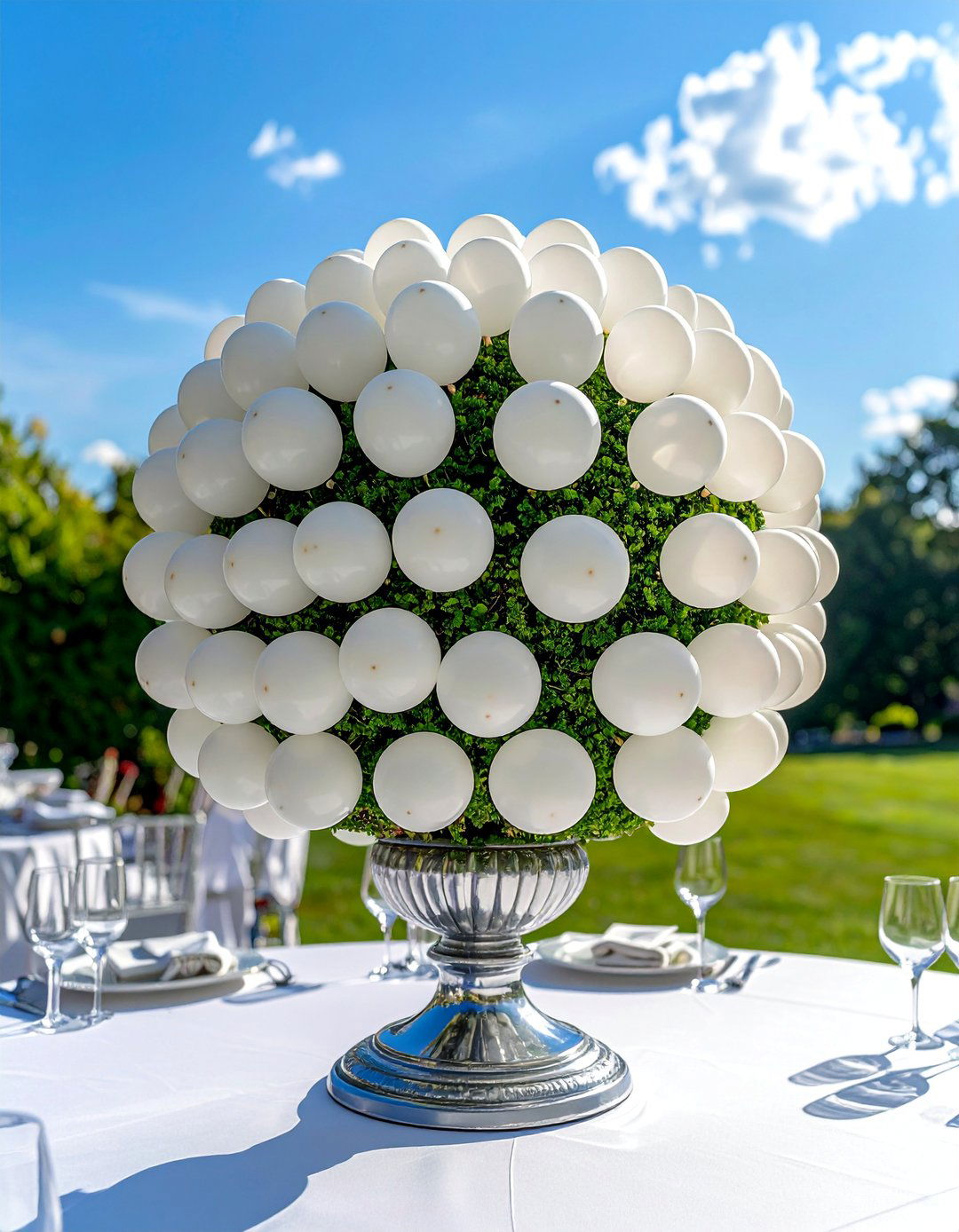 Balloon Topiary Ball Centerpiece - 25 Balloon Centerpiece Ideas for Any Celebration