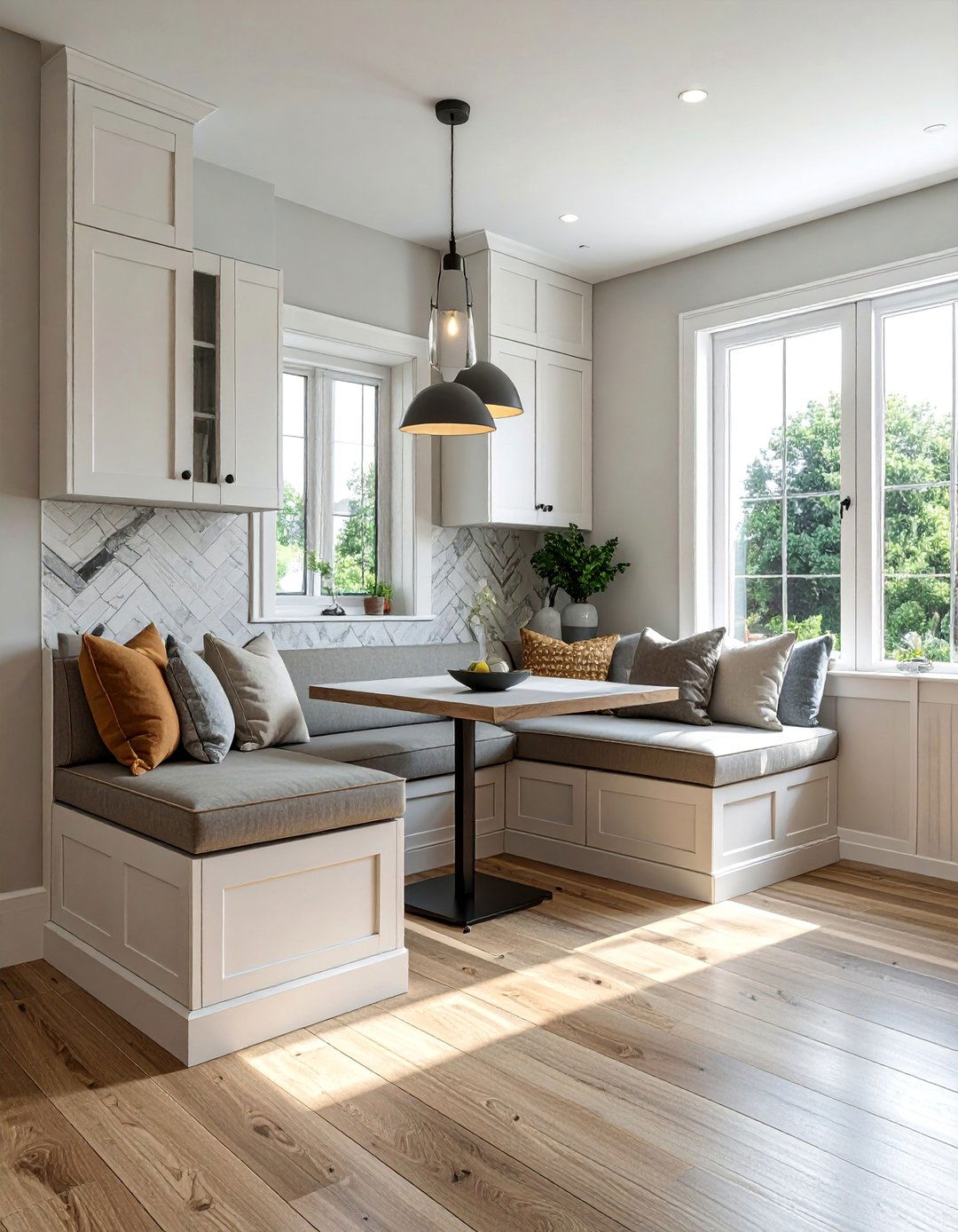 Banquette Seating Solutions - 40 Small Kitchen Ideas for Efficient and Stylish Spaces