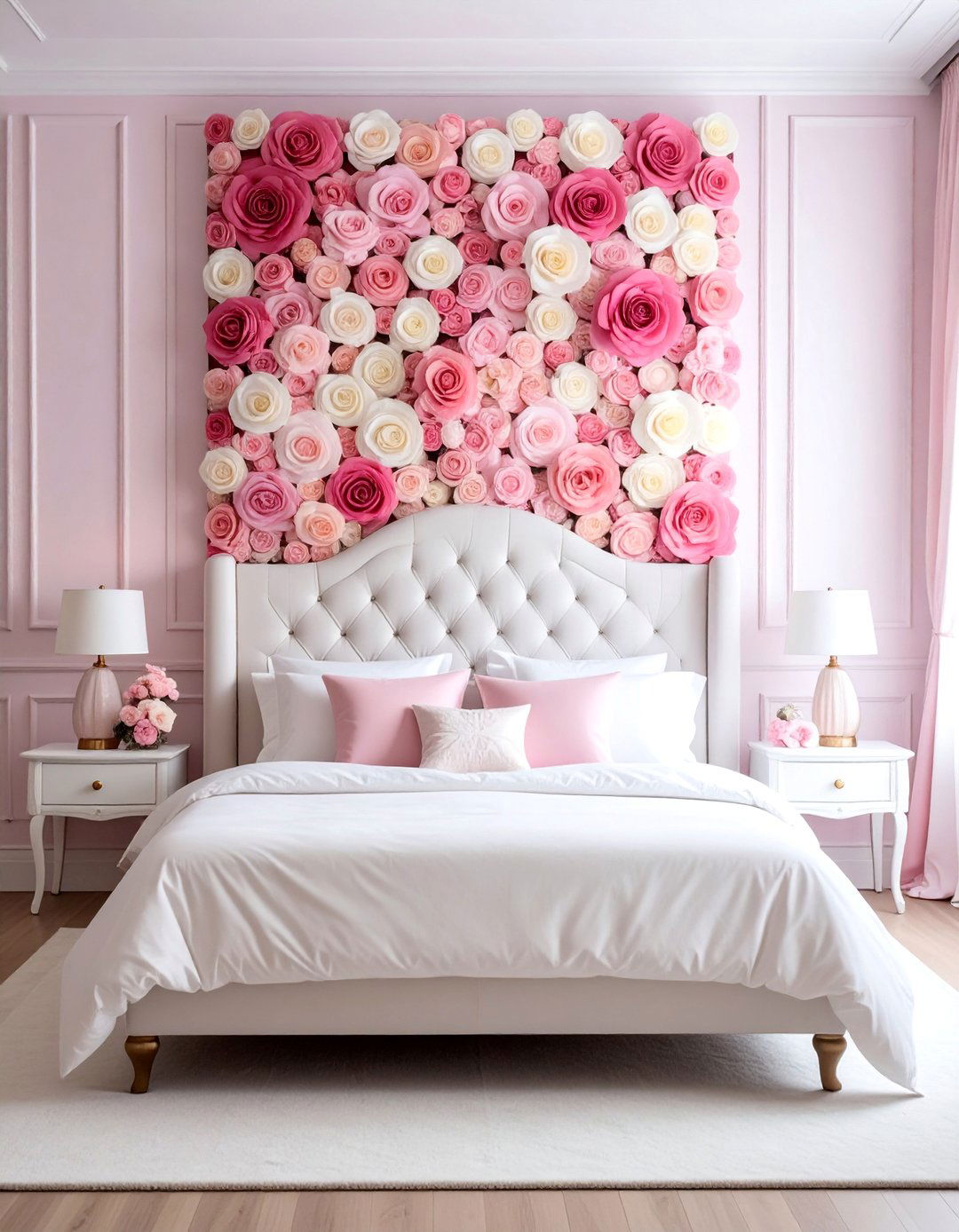 Barbie Flower Wall Installation - 25 Barbie Room Ideas for a Dreamy and Fun Space