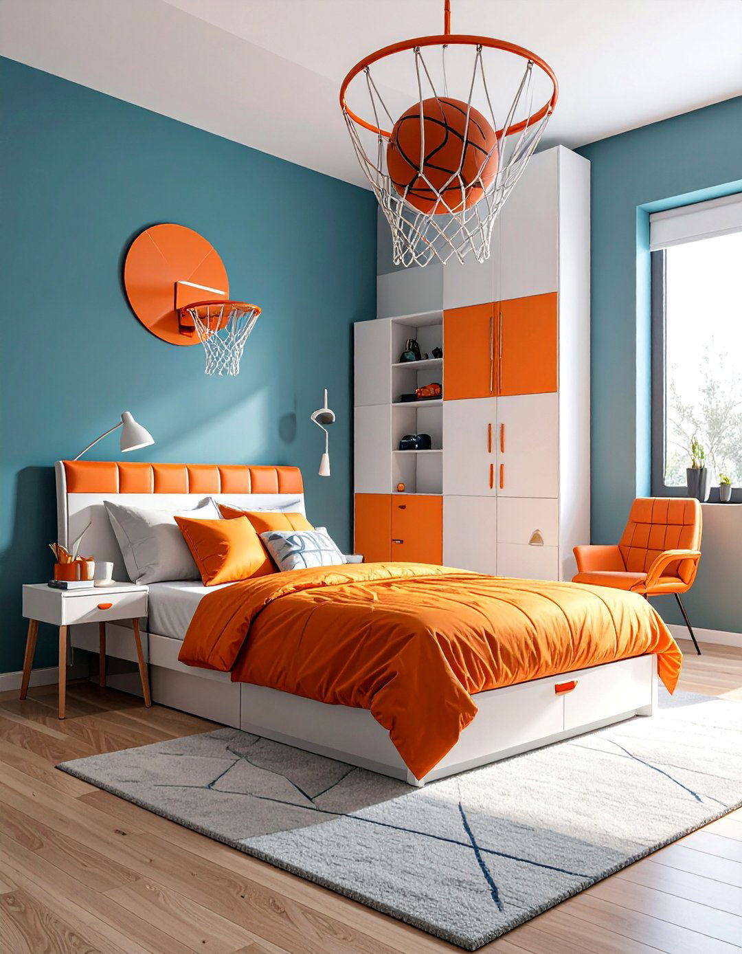 Basketball Hoop Furniture Collection - 25 Basketball Room Decor Ideas for Sports Enthusiasts