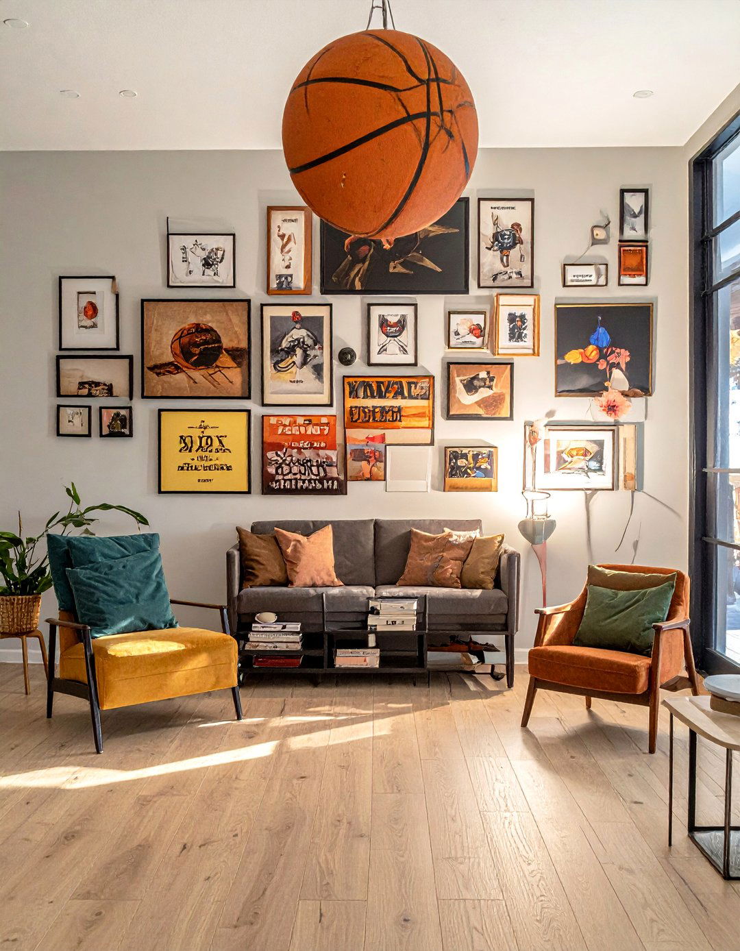 Basketball Memory Wall Collection - 25 Basketball Room Decor Ideas for Sports Enthusiasts