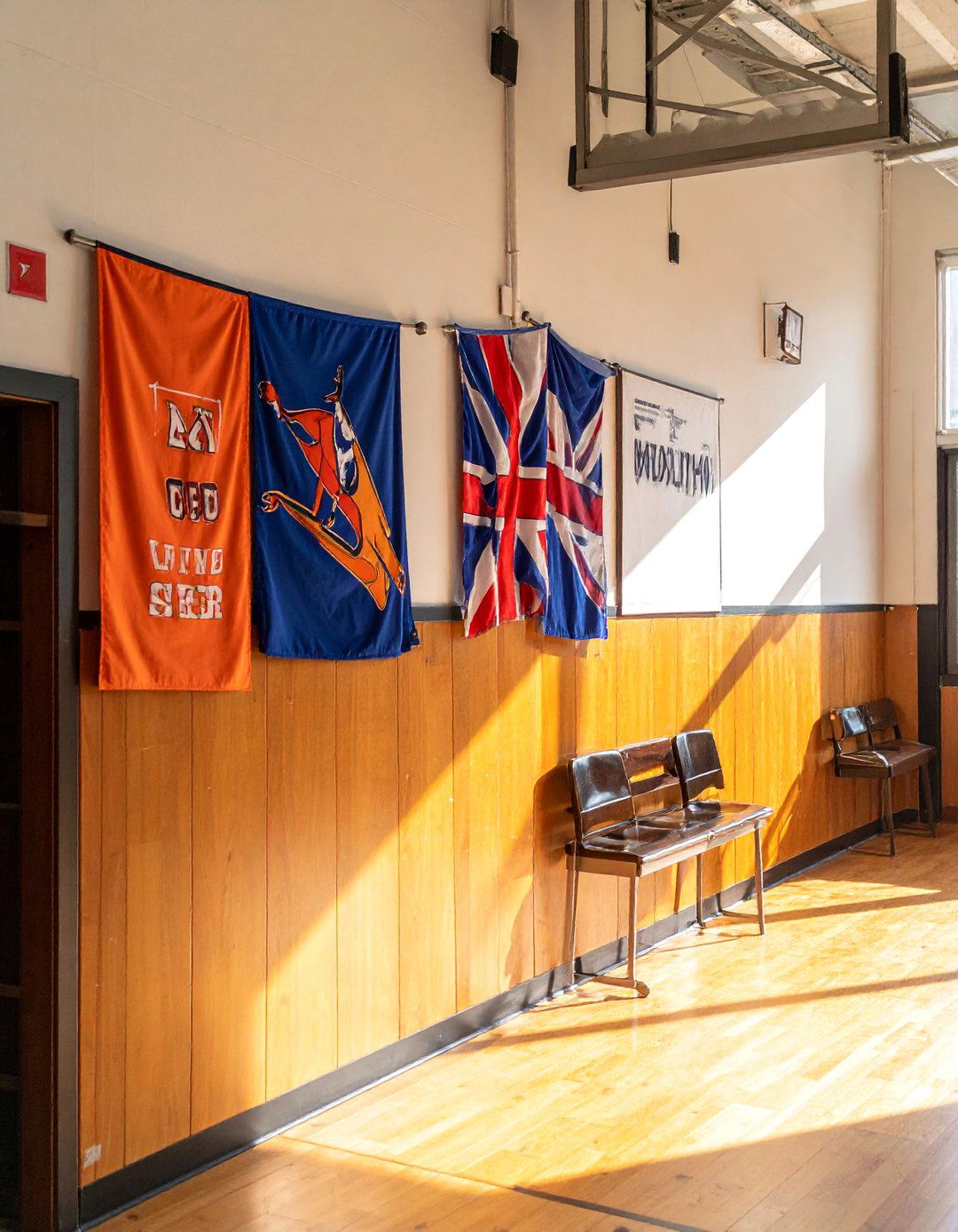 Basketball Team Pennant Display - 25 Basketball Room Decor Ideas for Sports Enthusiasts
