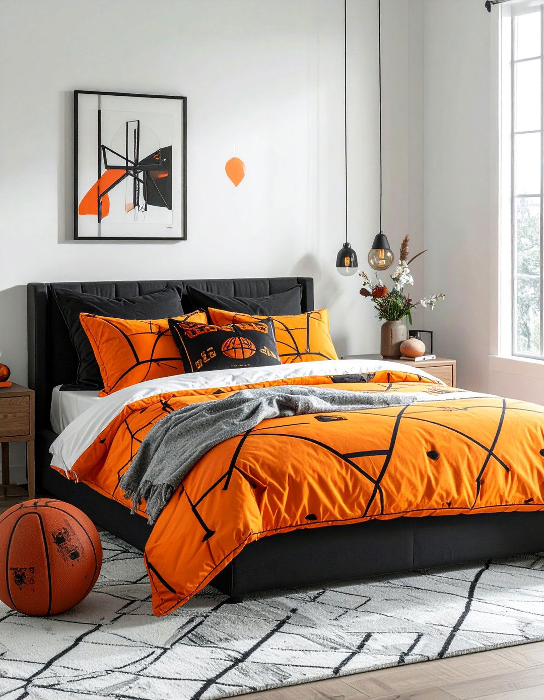 Basketball Themed Bedding Collection - 25 Basketball Room Decor Ideas for Sports Enthusiasts