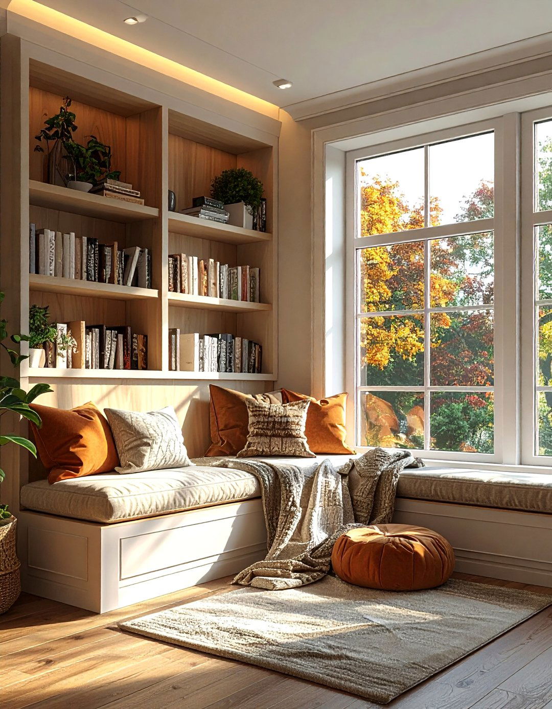 Bay Corner Window Reading Nooks - 30 Corner Window Ideas to Maximize Natural Light