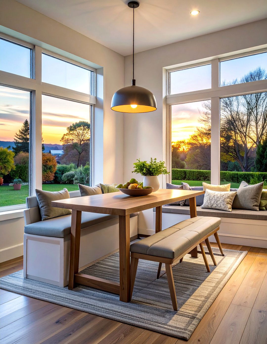 Bay Window Dining Area - 40 Bay Window Ideas to Brighten Your Home
