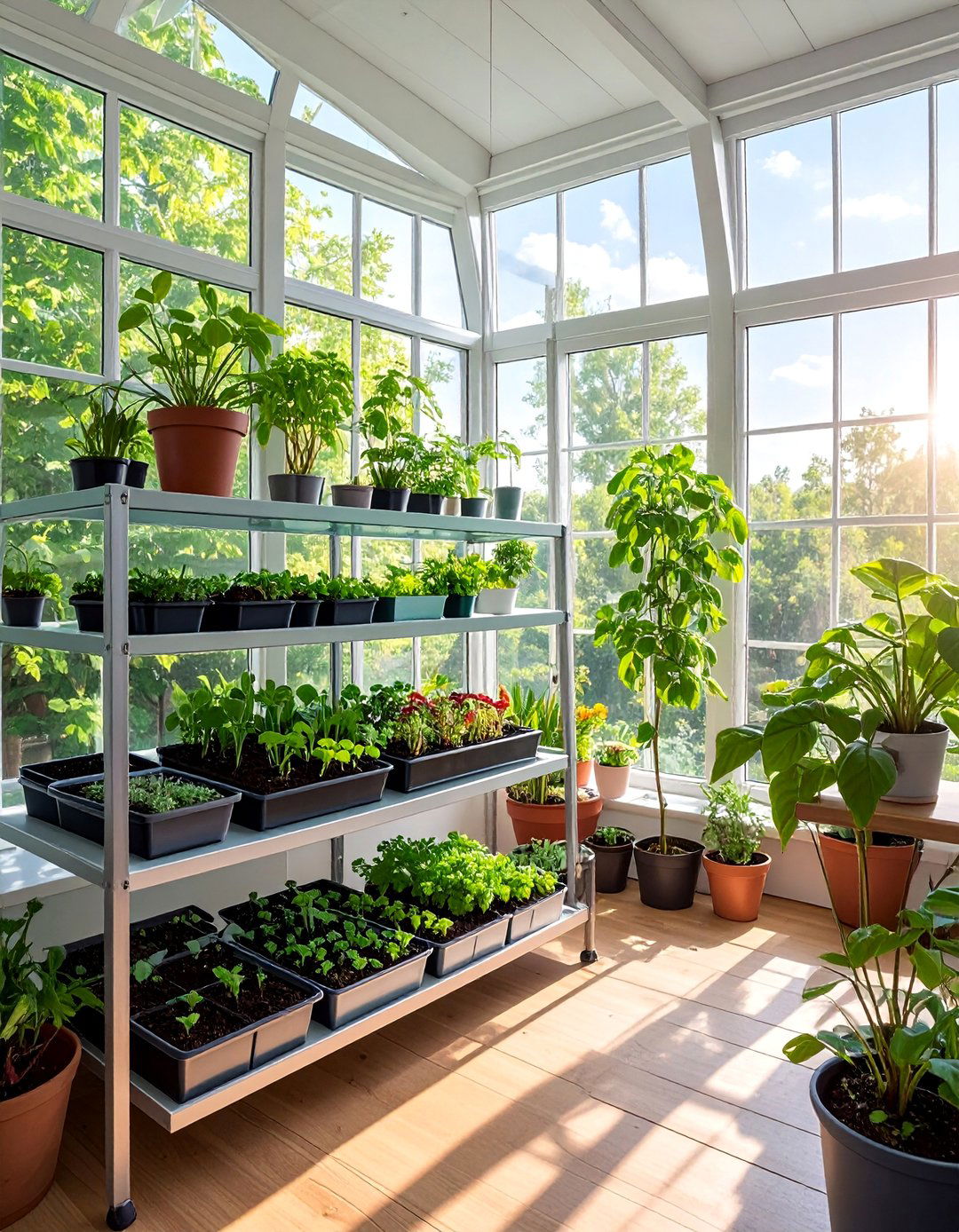 Bay Window Plant Propagation Station - 40 Bay Window Ideas to Brighten Your Home