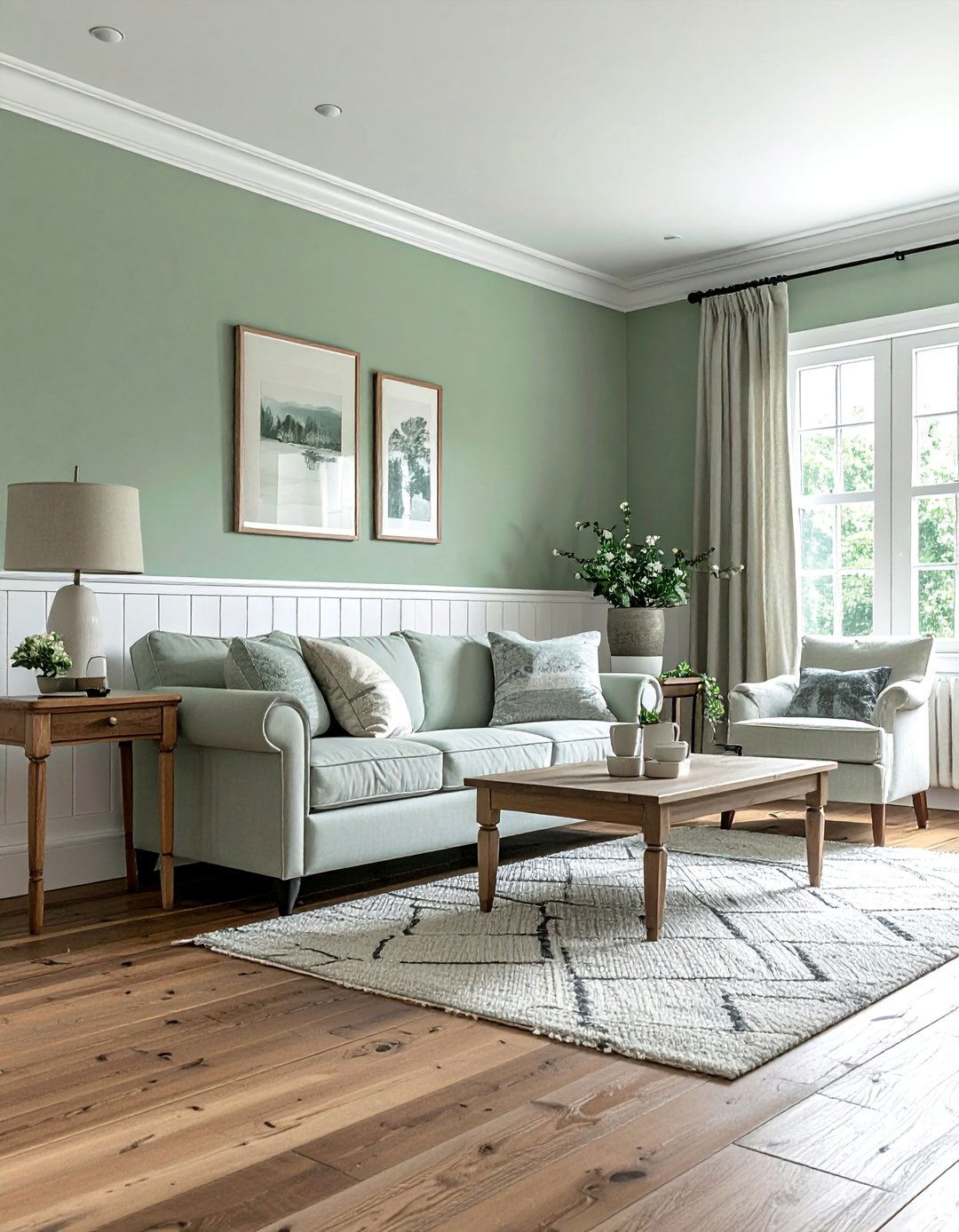 Beadboard Paneling Cottage Living Room - 30 Cottage Living Room Ideas for a Cozy Retreat