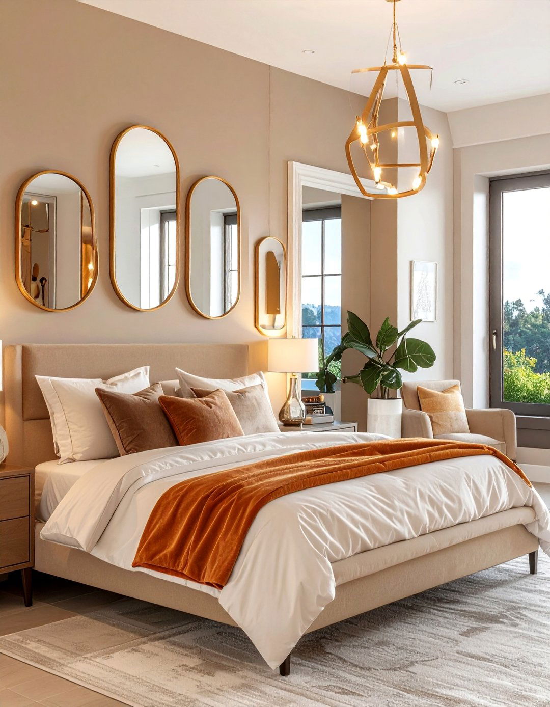 Bedroom Serenity Collection - 30 Mirror Gallery Wall Ideas to Elevate Your Decor