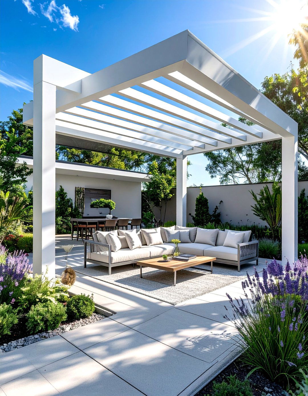 Bioclimatic Pergola with Sensors - 20 Modern Pergola Ideas for a Stunning Outdoor Space