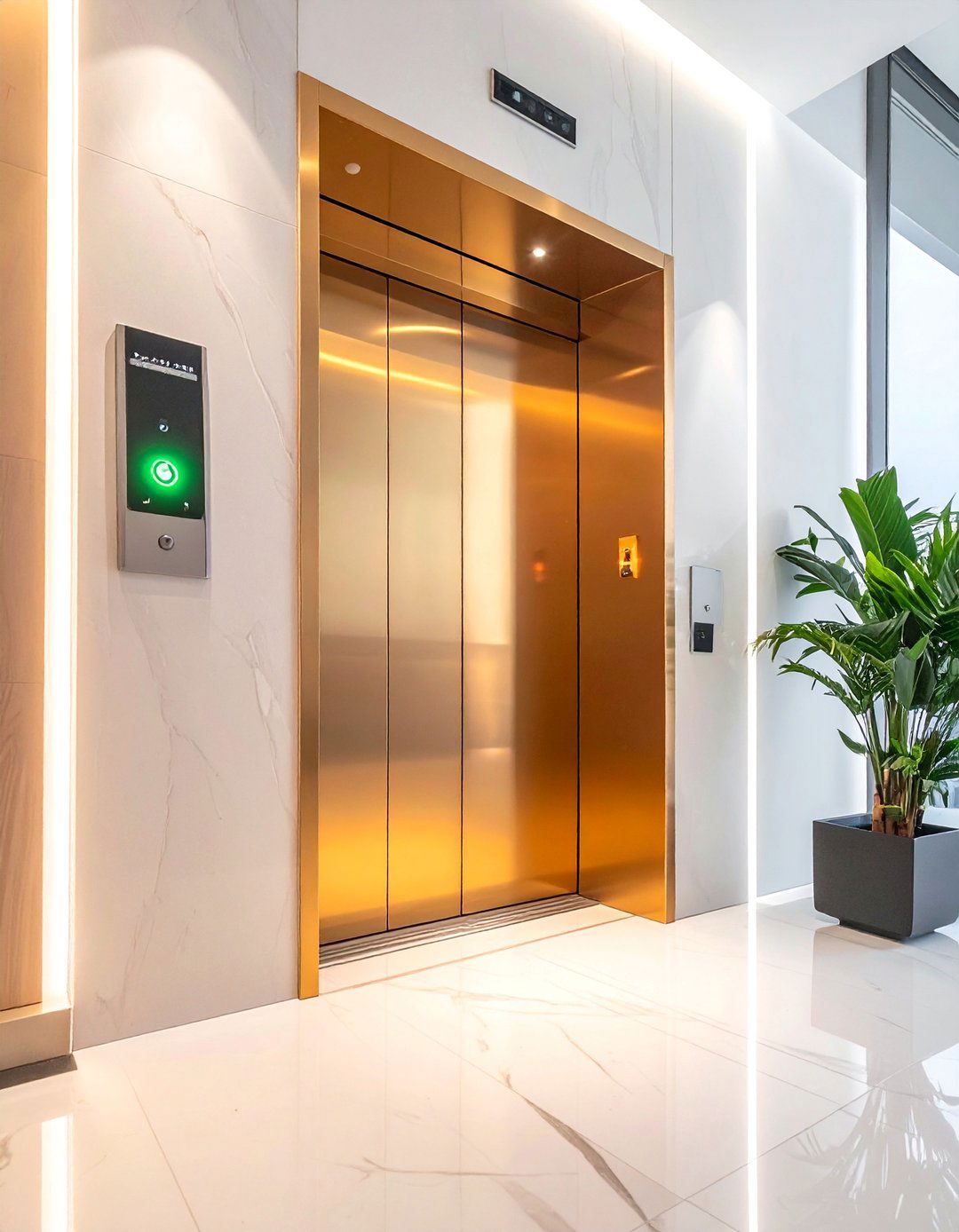 Biometric Security Features - 25 Elevator Design Ideas for Modern Homes