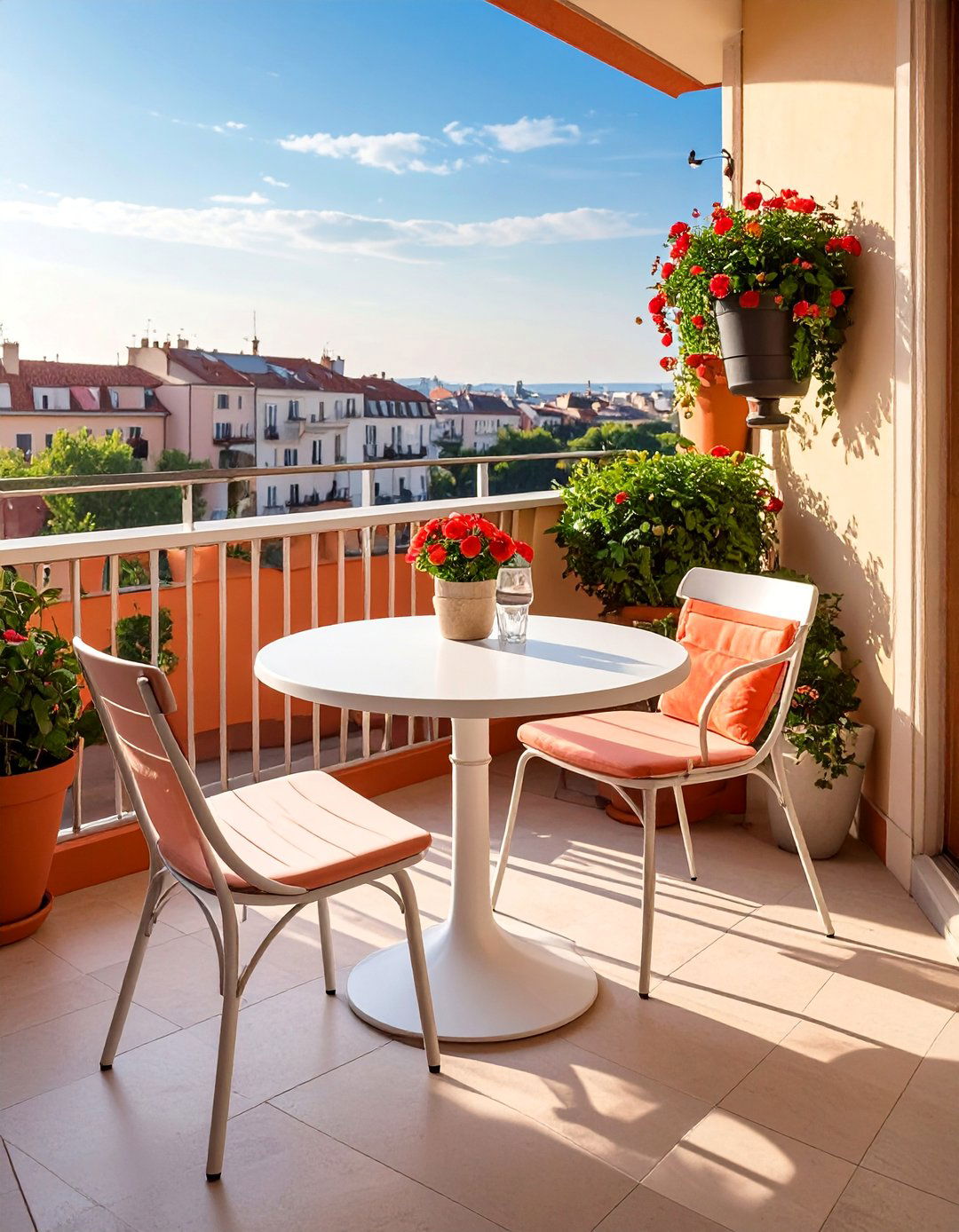 Bistro Dining Setup - 20 Second Story Balcony Ideas for Stunning Views