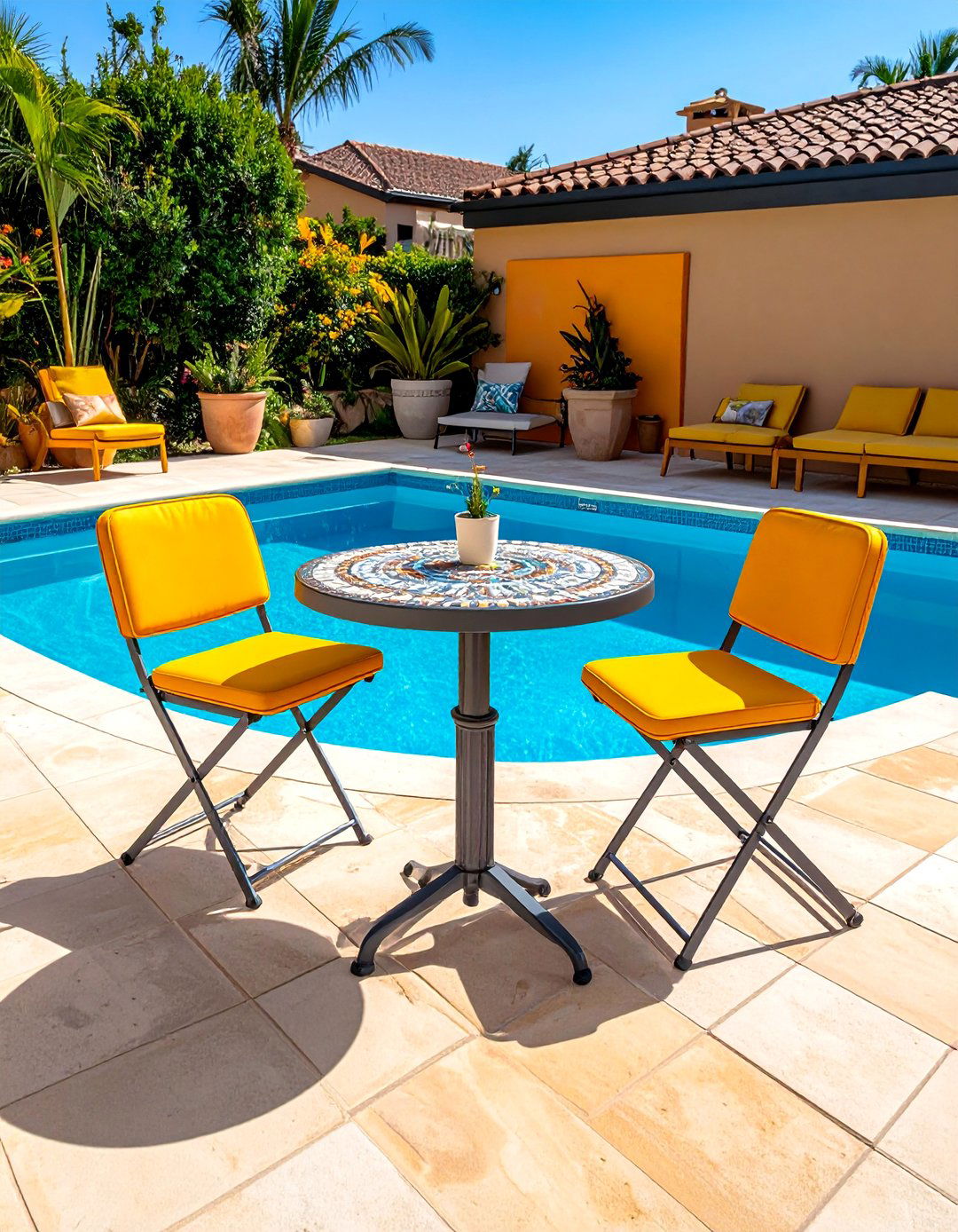 Bistro Sets for Intimate Poolside Dining - 20 Pool Furniture Ideas for a Relaxing Outdoor Space