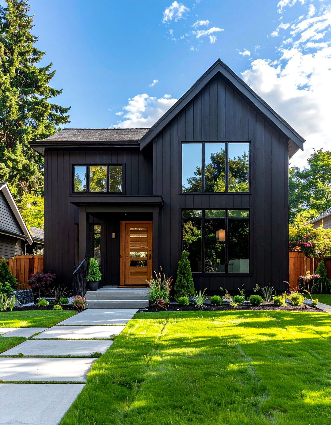 Black Modern Cottage House Exterior - 25 Modern Cottage House Exterior Ideas for Charm