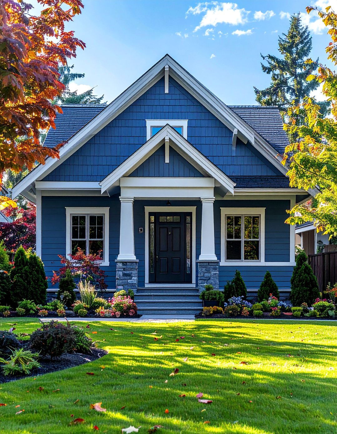 Blue Gray Exterior Paint for a Timeless Appeal - 30 Blue Exterior House Paint Ideas for Curb Appeal