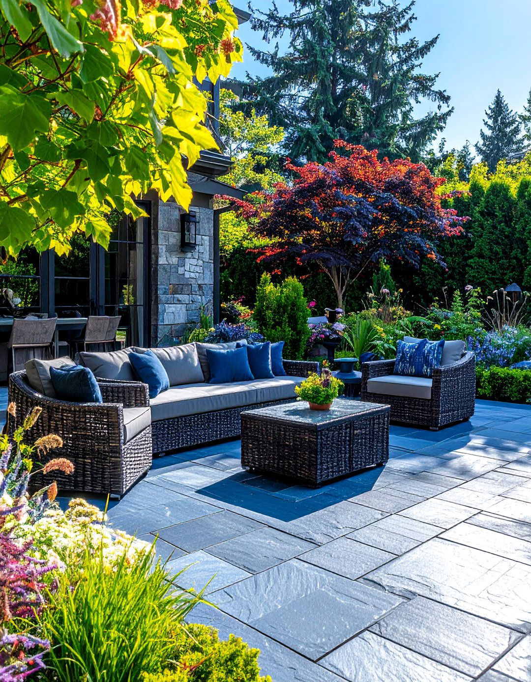 Bluestone Paver Patio - 40 Beautiful Paver Patio Ideas for Outdoor Living