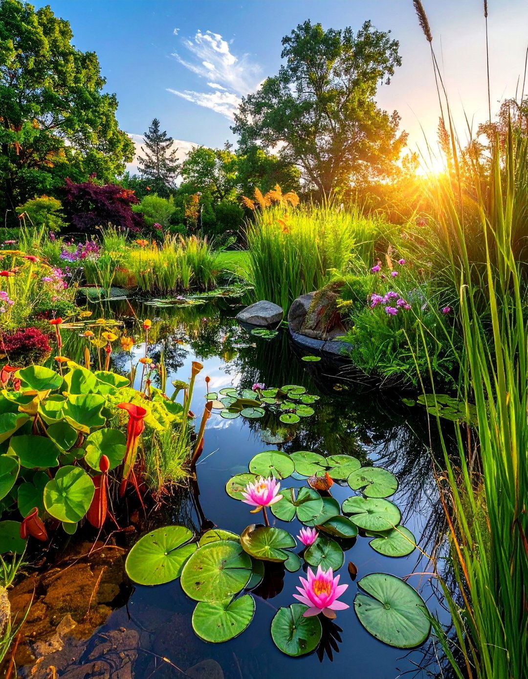 Bog Garden Pond Integration - 15 Pond Landscaping Ideas for a Serene Outdoor Retreat