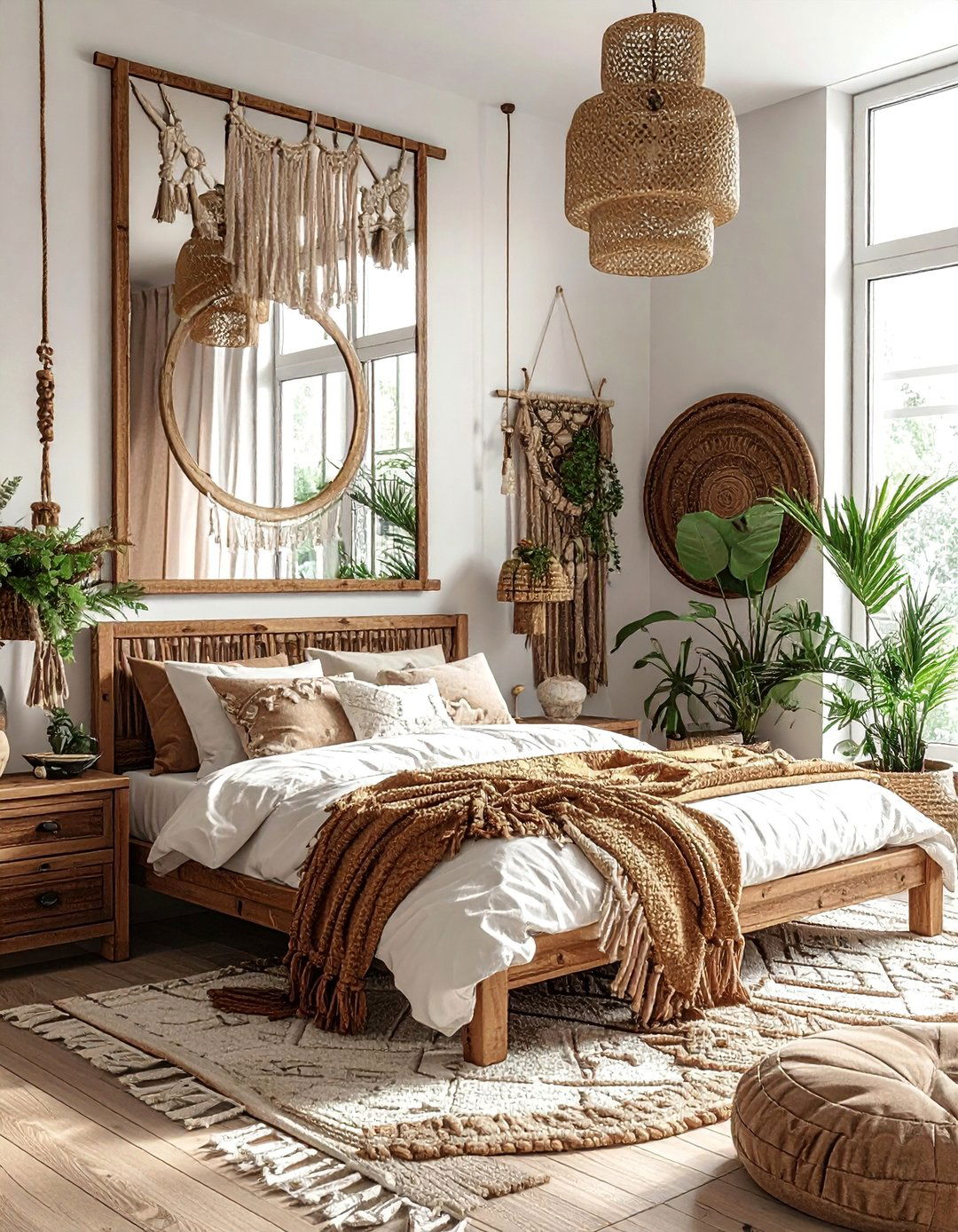 Bohemian Mixed Media Mirror Display - 20 Mirror Collage Wall Ideas for Unique Decor