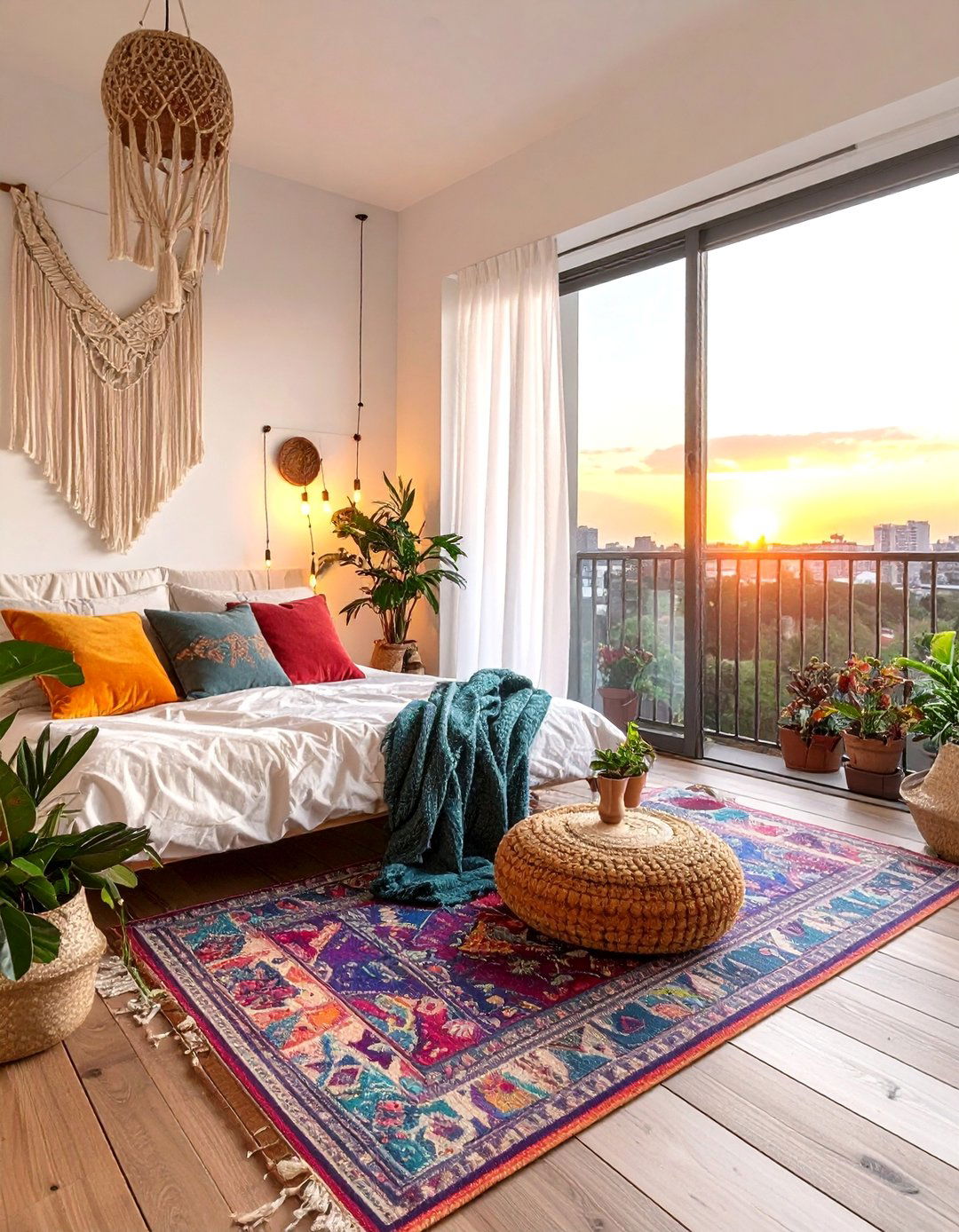 Bohemian Retreat Bedroom Balcony - 20 Bedroom Balcony Ideas to Maximize Your Space