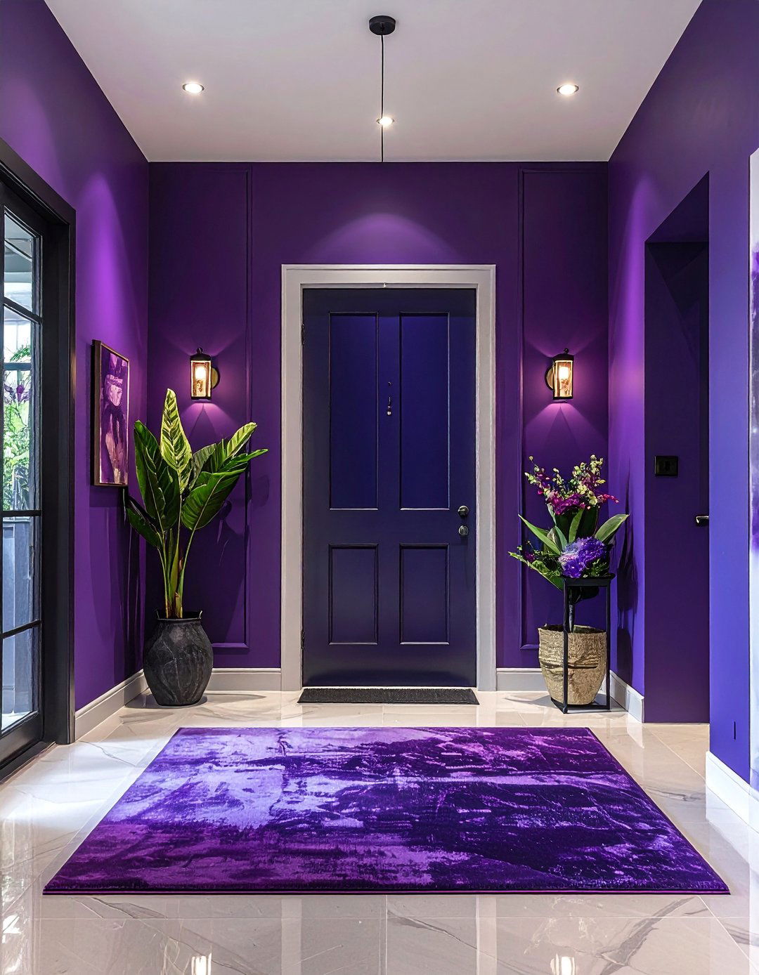 Bold Accent Wall Color - 40 Small Entryway Ideas for Stylish First Impressions