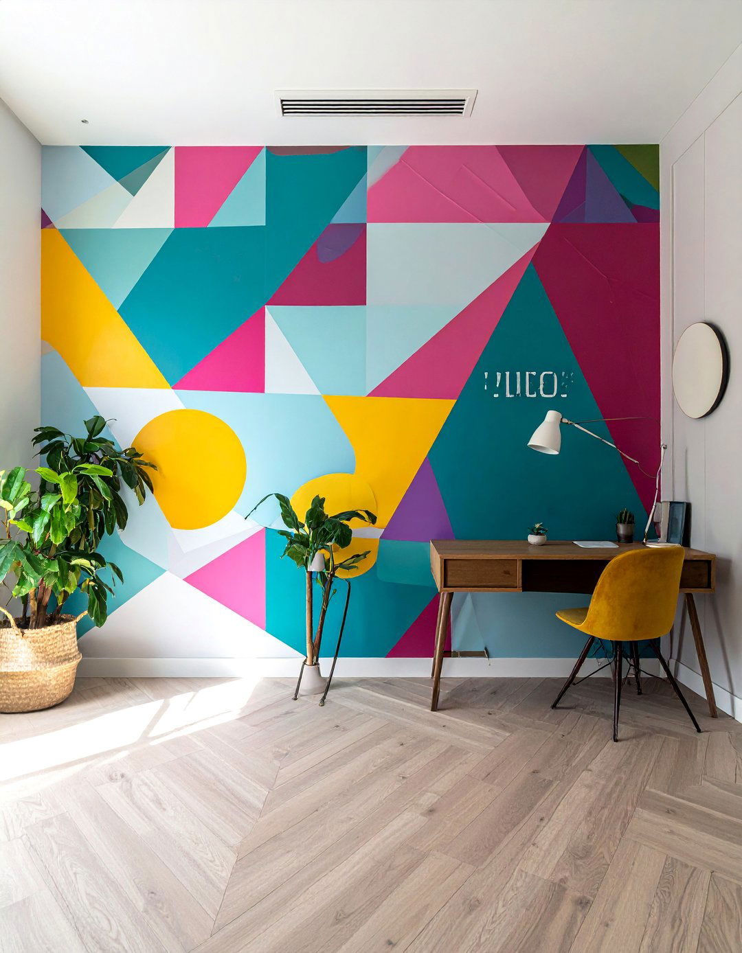 Bold Geometric Patterned Wallpaper - 20 Postmodernism Interior Design Ideas for a Bold Look