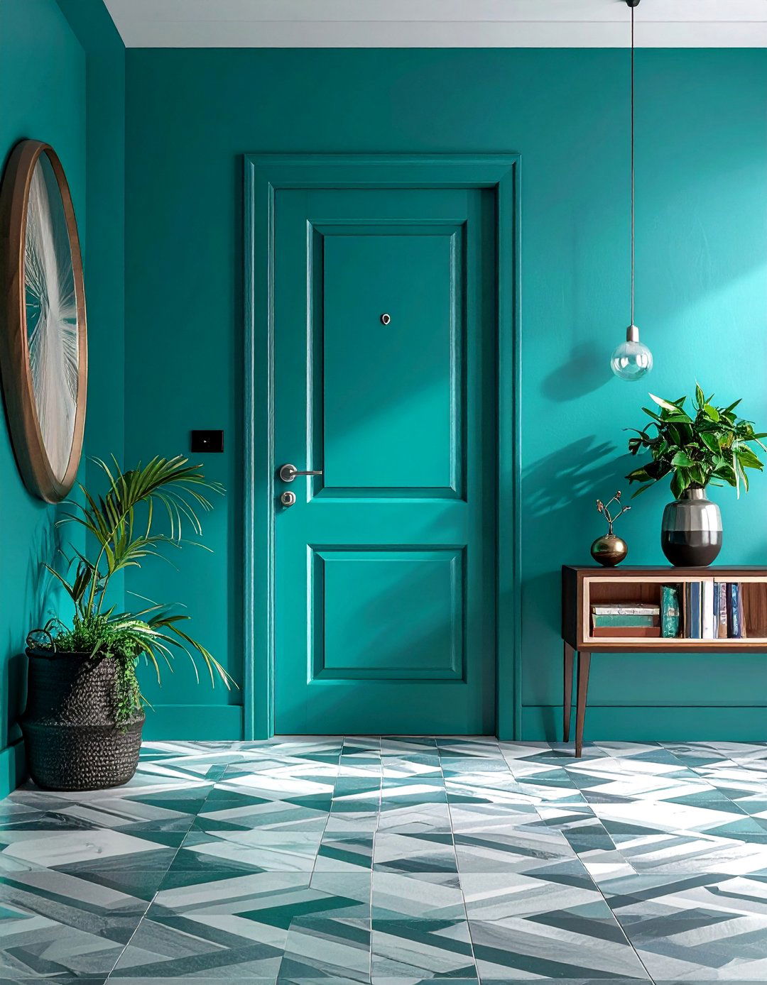 Bold Teal Interior Door Color - 25 Interior Door Color Ideas for a Fresh Home Look