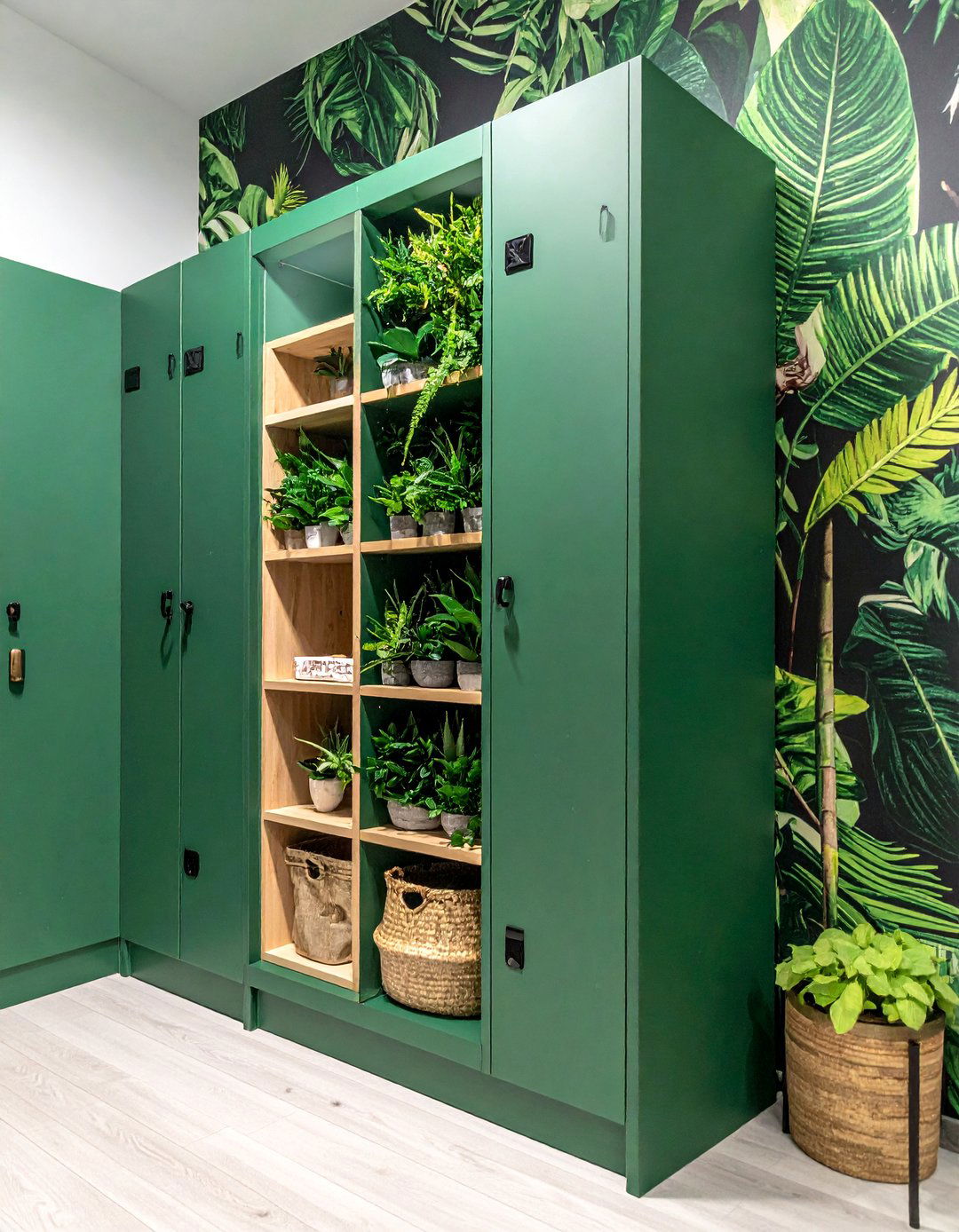 Botanical Plant Paradise - 30 Locker Decor Ideas for Stylish and Functional Spaces