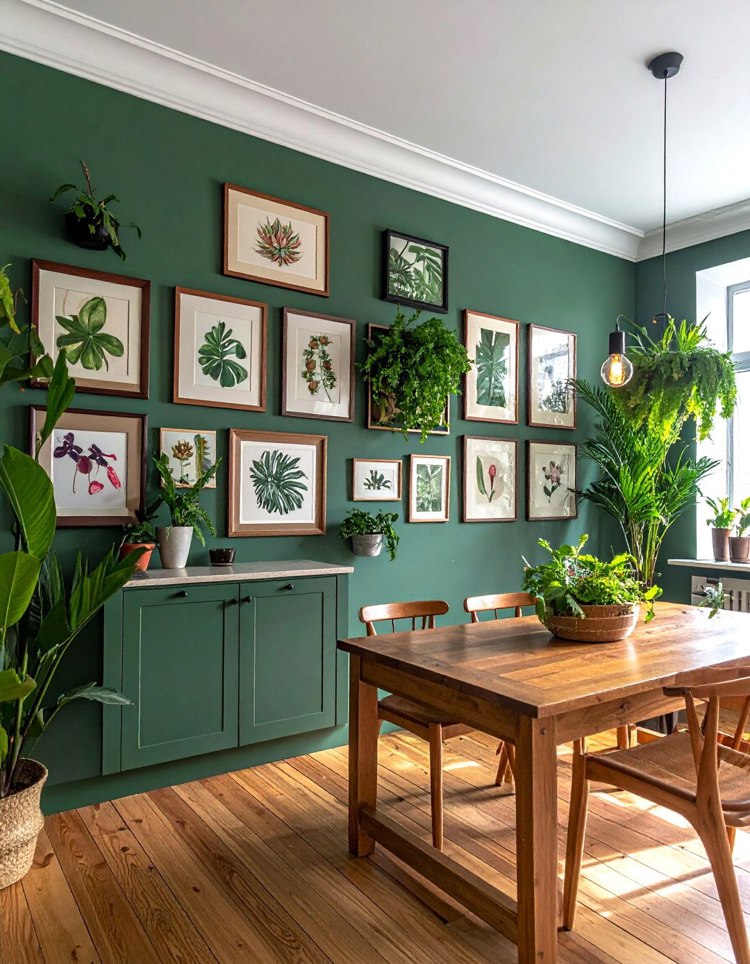 Botanical Print Garden Wall - 40 Wall Decor Ideas to Transform Any Room