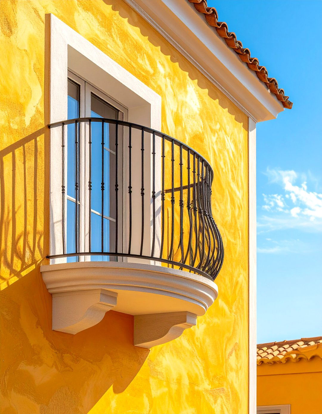 Bowed or Curved French Balcony - 25 French Balcony Ideas for a Charming Outdoor Space