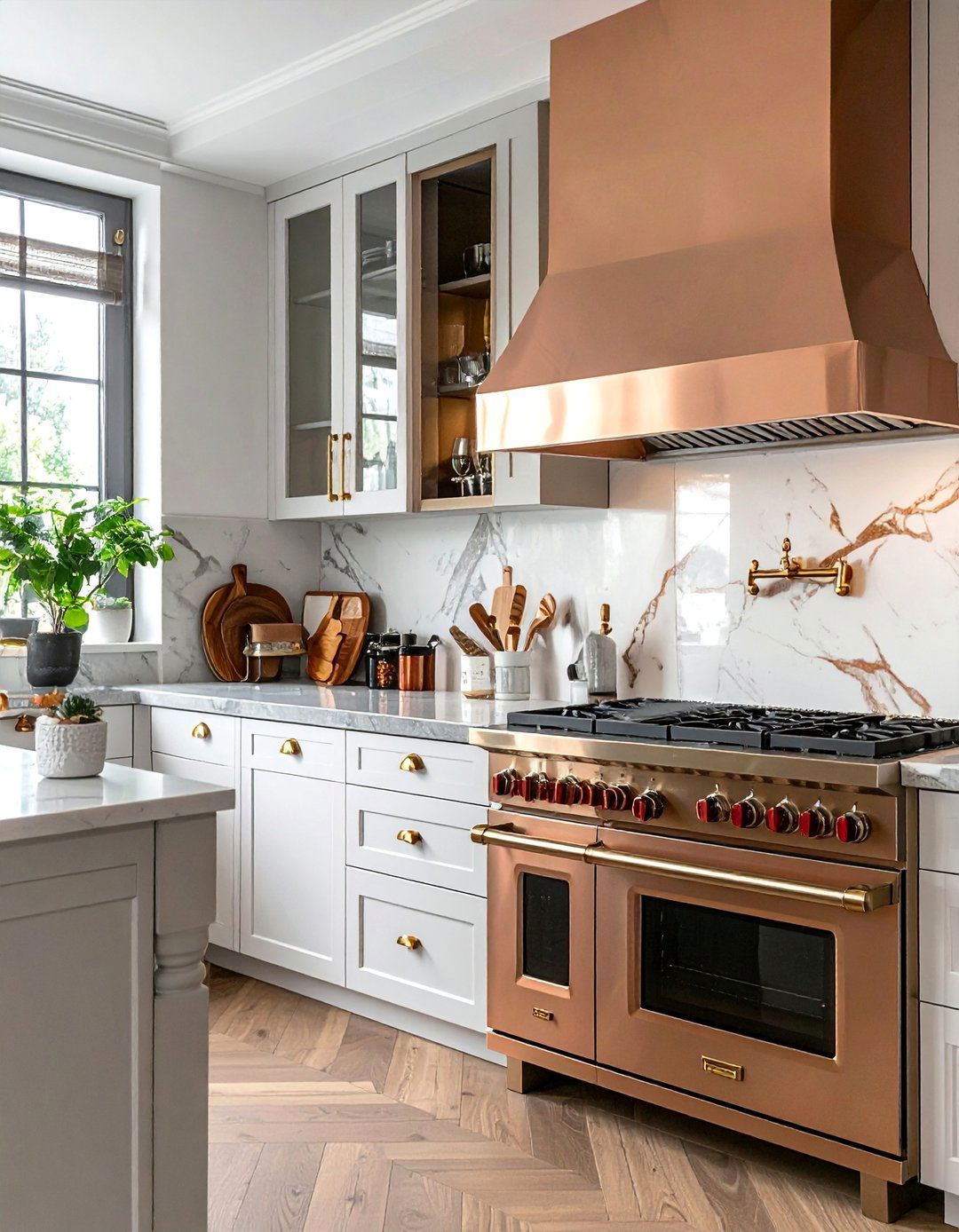 Brass and Copper Combinations - 40 Kitchen Cabinet Hardware Ideas to Elevate Your Design