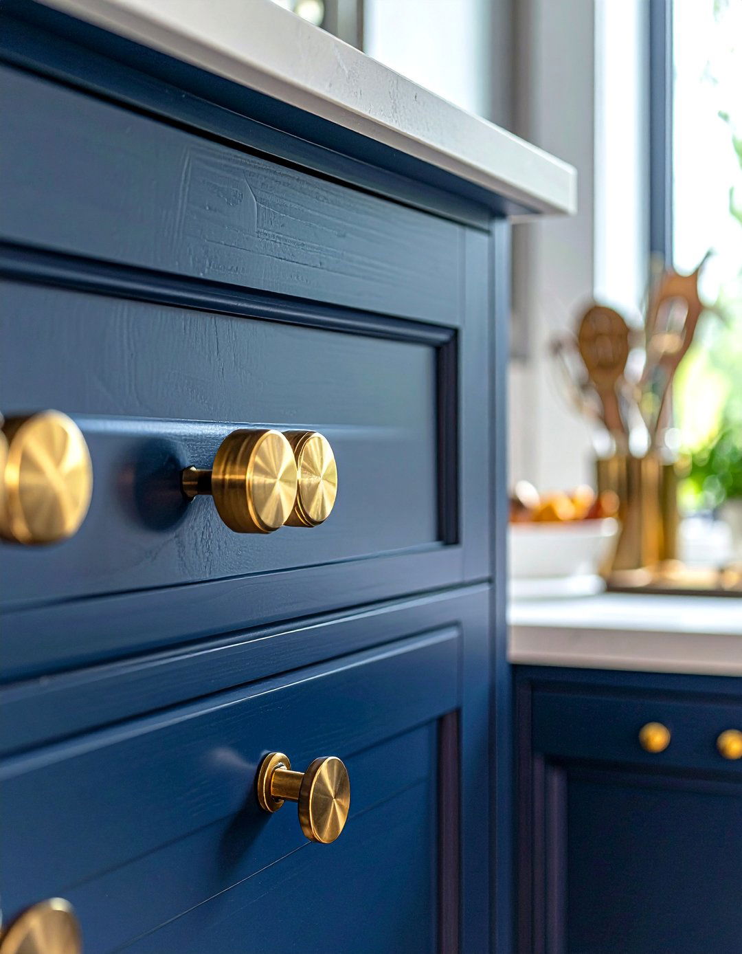 Brushed Brass Cabinet Knobs - 40 Kitchen Cabinet Hardware Ideas to Elevate Your Design