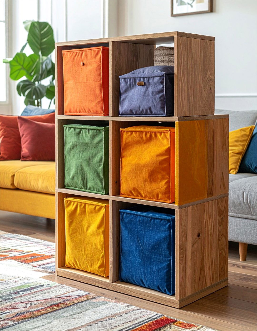 Budget Friendly Cube Organizers - 30 Living Room Storage Ideas to Maximize Your Space