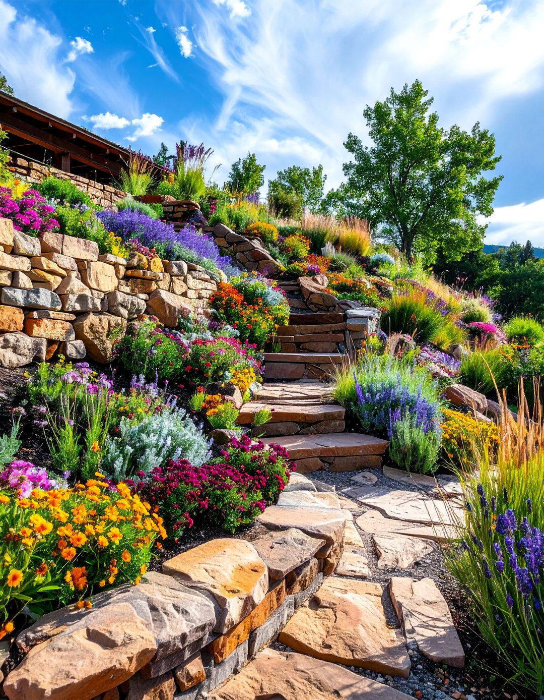 Building with Dry Stack Stone Walls - 30 Colorado Landscaping Ideas for a Stunning Yard