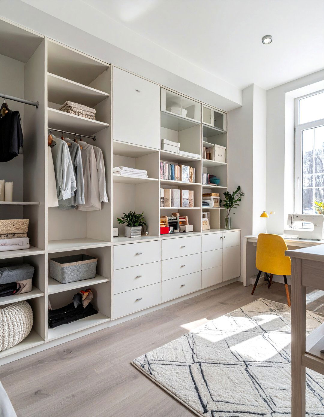 Built In Cabinet System - 15 Sewing Room Ideas for Craft Enthusiasts