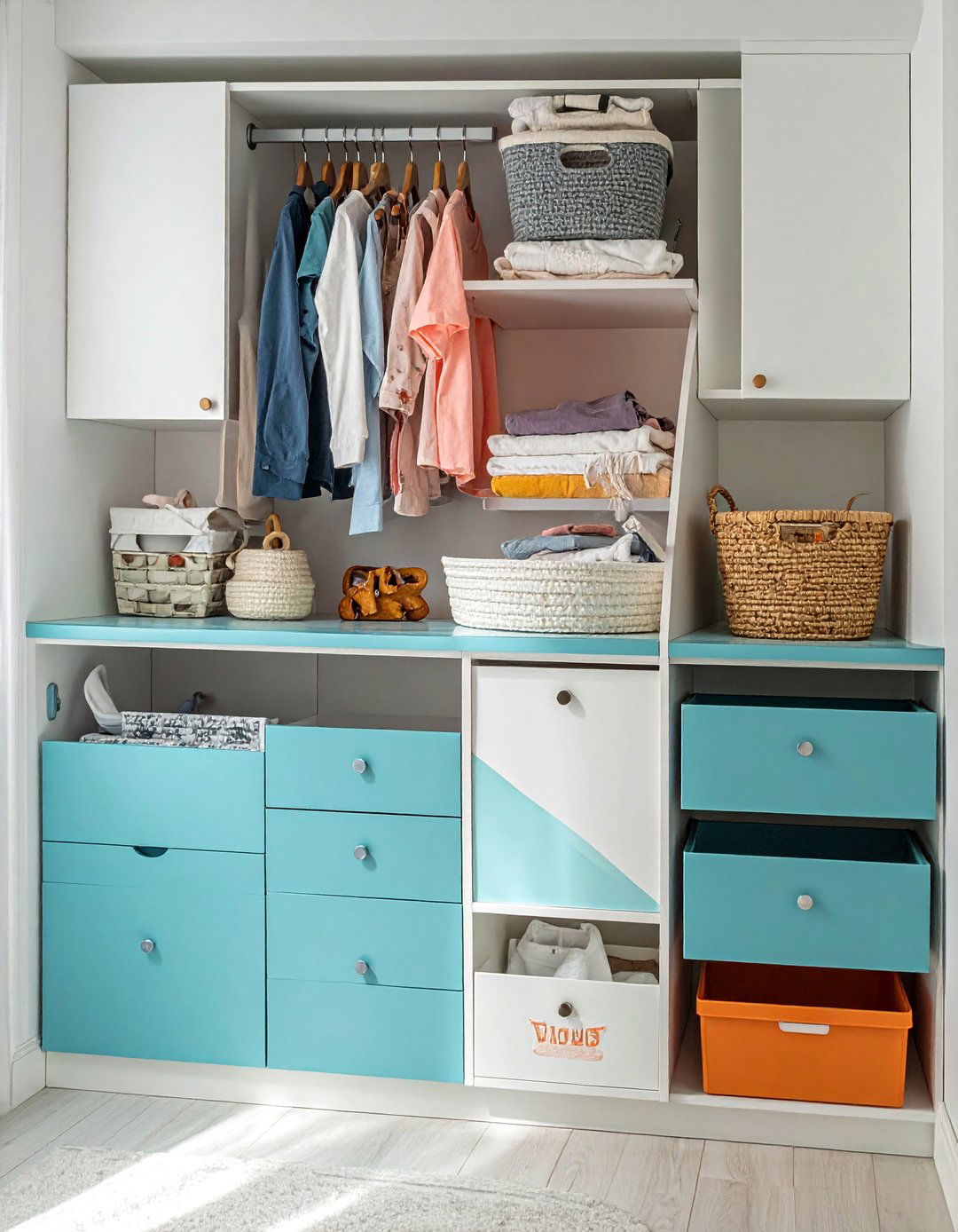Built In Laundry Solutions - 25 Nursery Closet Ideas for Organized and Stylish Storage