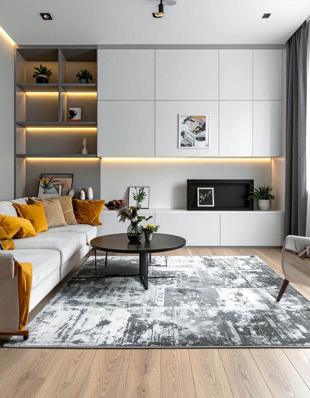 Built In Wall Niches - 30 Living Room Storage Ideas to Maximize Your Space