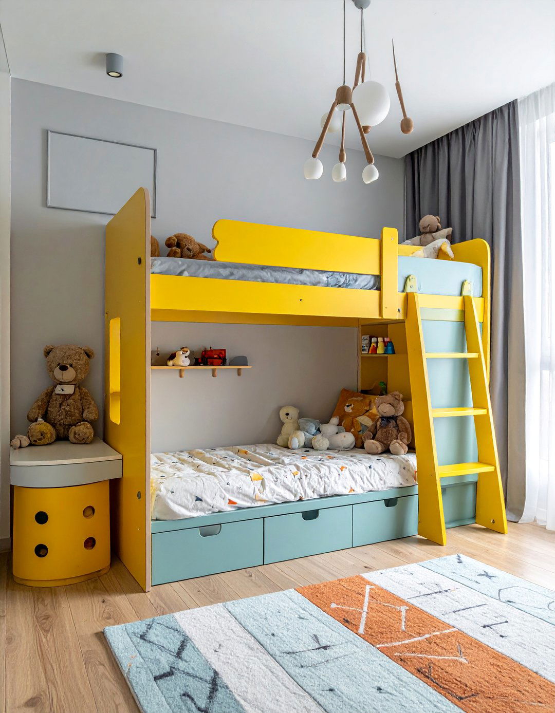 Bunk Bed Storage Integration - 40 Toy Storage Ideas to Keep Your Home Organized