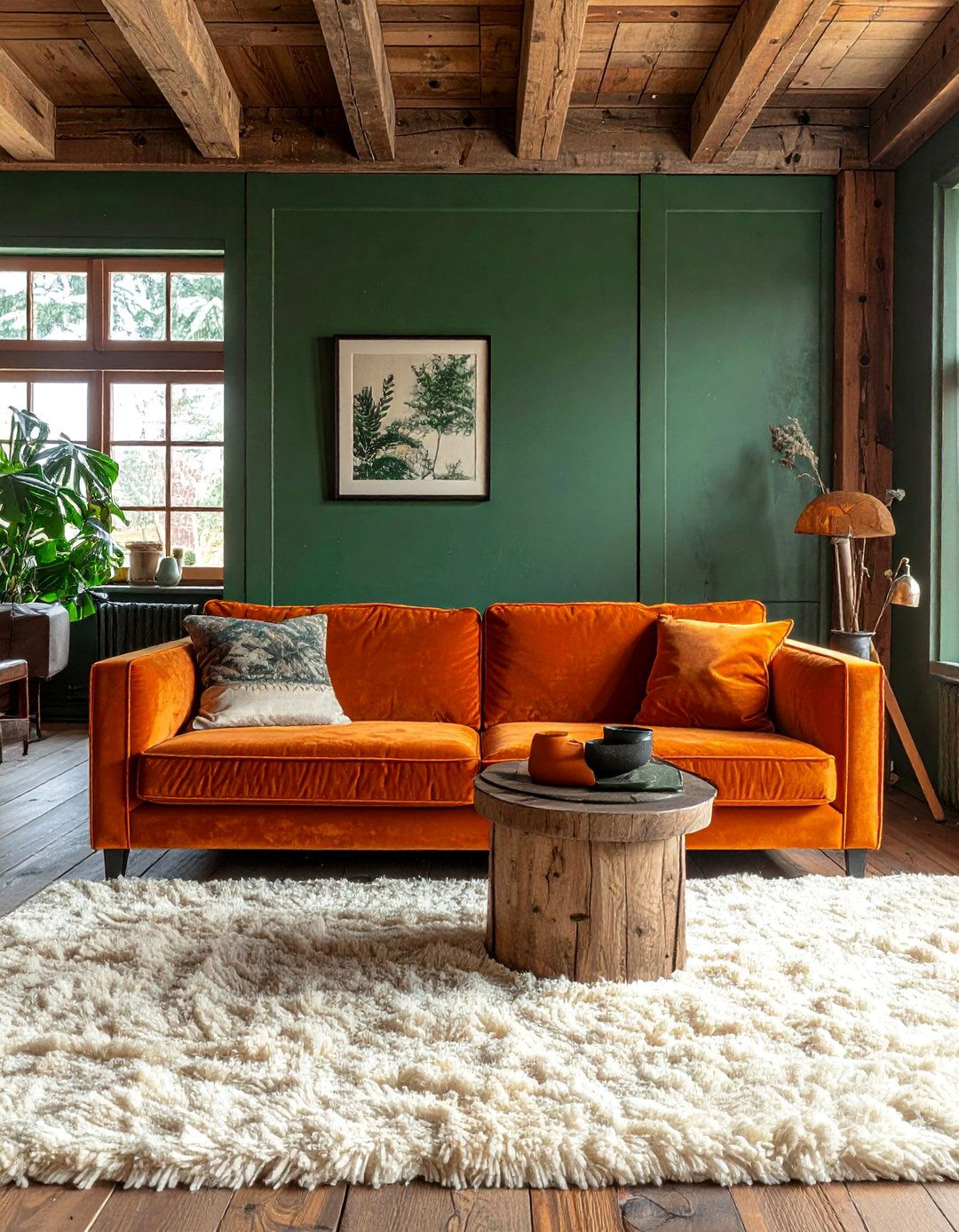 Burnt Orange and Forest Green Palette - 40 Warm Color Palettes for Every Room in the House